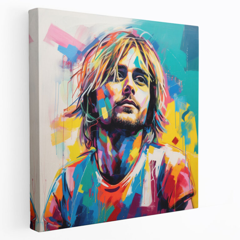 Kurt Cobain Canvas Print - Abstract Wall Art - Kurt Cobain, Wall Art, Abstract Painting, Canvas Print