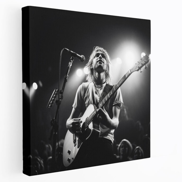 Kurt Cobain Canvas Print - Captivating Wall Art - Kurt Cobain, Photograph, Wall Art, Canvas