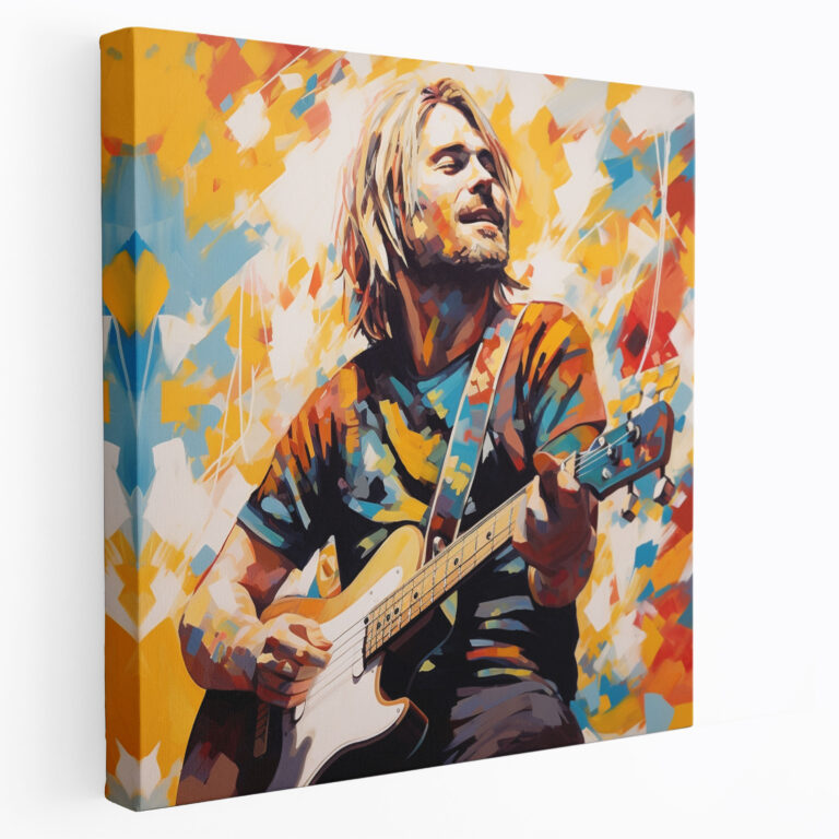 Kurt Cobain Canvas Print - Kurt Cobain, Canvas Print, Stage Presence, Kurt Cobain Art