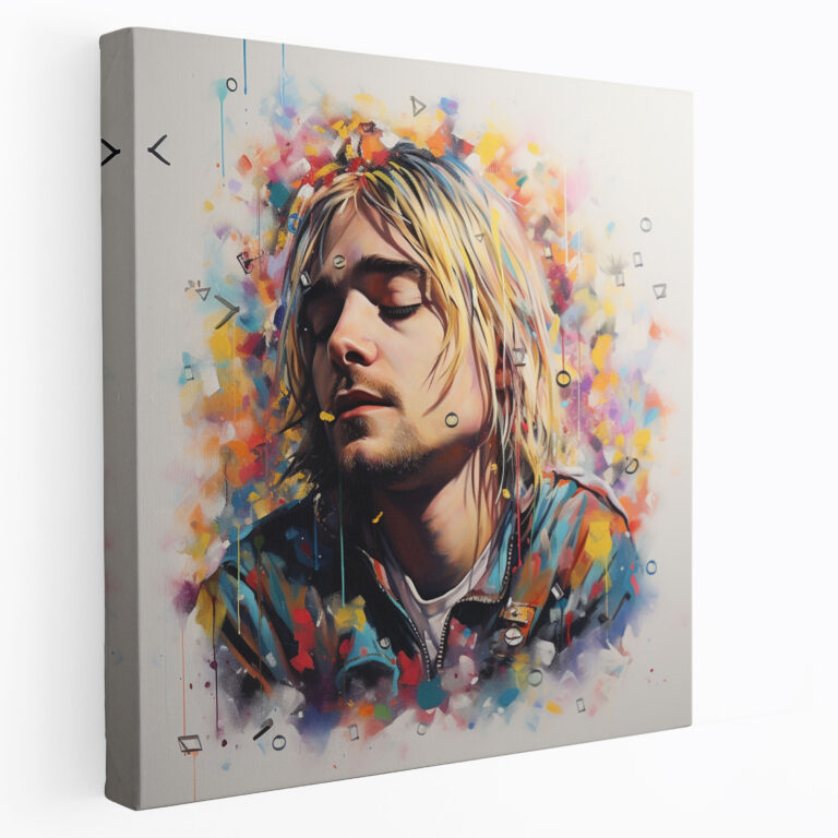 Kurt Cobain Wall Decoration - Kurt Cobain, Artistic Vision, Kurt Cobain Art, Home Decoration