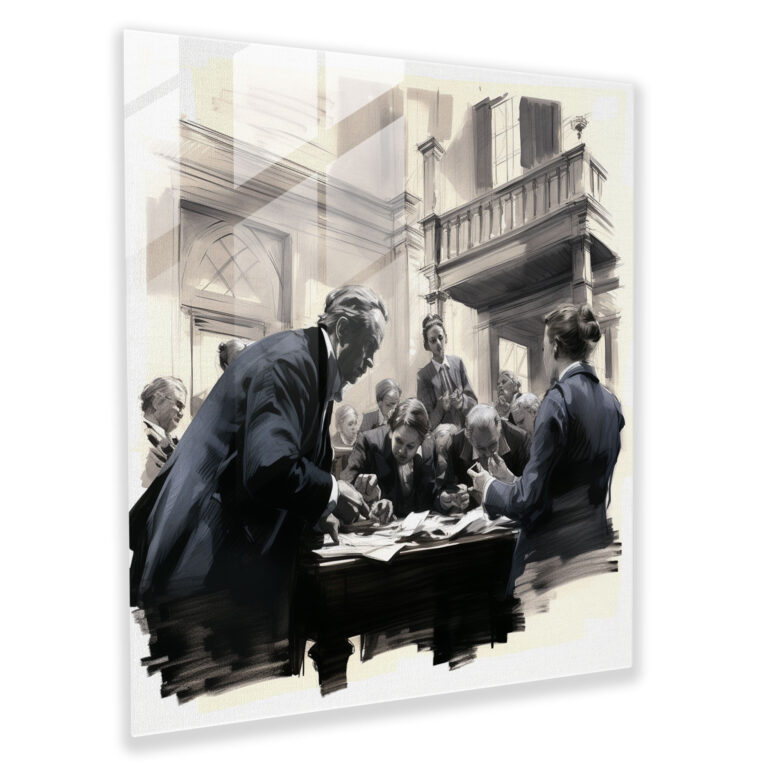 Law & Order Glass Print - Law, Glass Print, Lawyers, Law