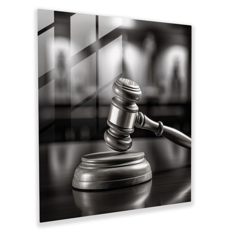 Law Theme Glass Print - Law, Glass Art, Wall Decoration, Home Decoration