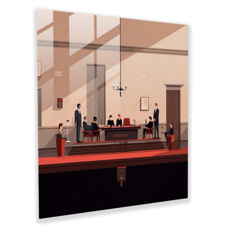 Law Theme Glass Print - Law, Glass Wall Art, Wall Decoration, Glass Art