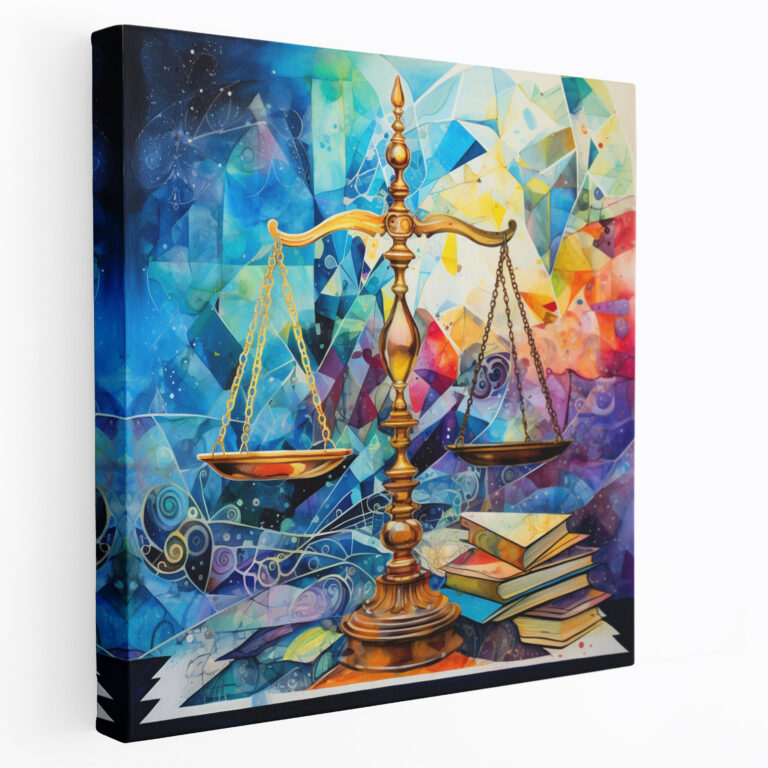 Legal Abstract Canvas Print - Law, Canvas Wall Art, Wall Art, Home Decoration