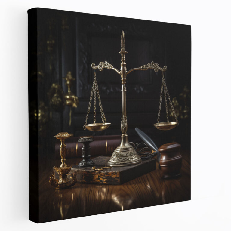 Law Canvas Print - Judge's Gavel And Scales - Law, Home Decoration, Law Canvas Print, Law