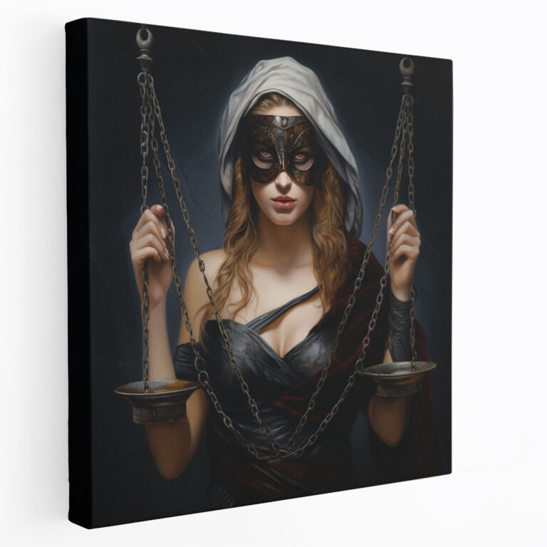 Lady Justice Canvas Print - Law, Canvas Wall Art, Canvas, Wall Decoration