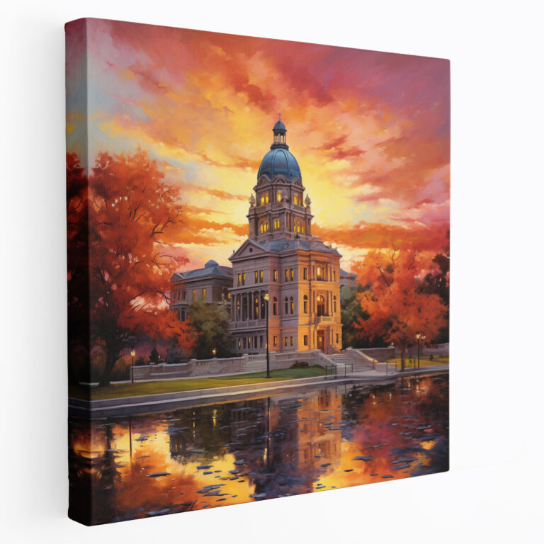 Courthouse Serenity Canvas Print - Law, Canvas Print, Canvas, Canvas Wall Art