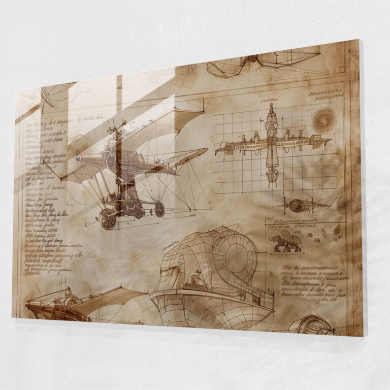 Leonardo Da Vinci Glass Print - Leonardo Da Vinci, Home Decoration, Leonardo Da Vinci, Glass Print