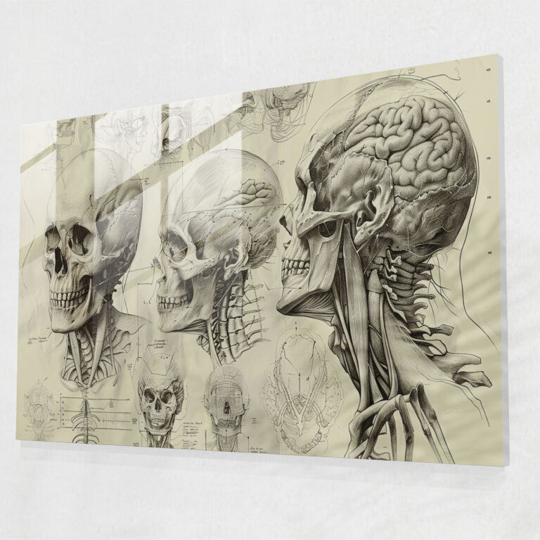 Leonardo Da Vinci Glass Wall Art - Leonardo Da Vinci, Leonardo Da Vinci, Glass Wall Art, Home Decoration