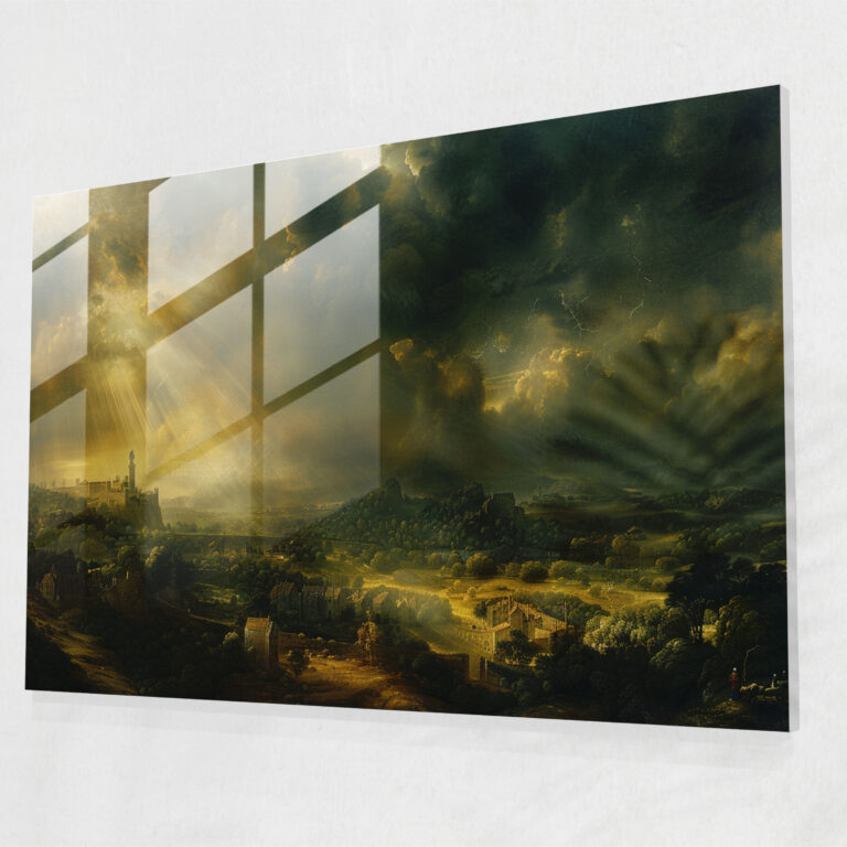 Leonardo Da Vinci Home Decoration - Leonardo Da Vinci, Glass Art, Modern Art, Wall Decoration