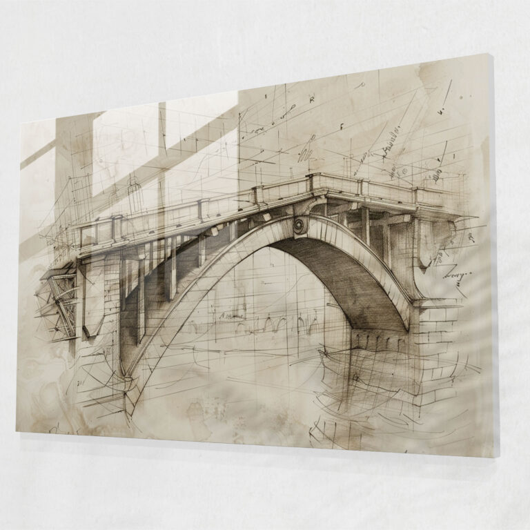 Leonardo Da Vinci Modern Art - Leonardo Da Vinci, Leonardo Da Vinci, Modern Art, Glass Print