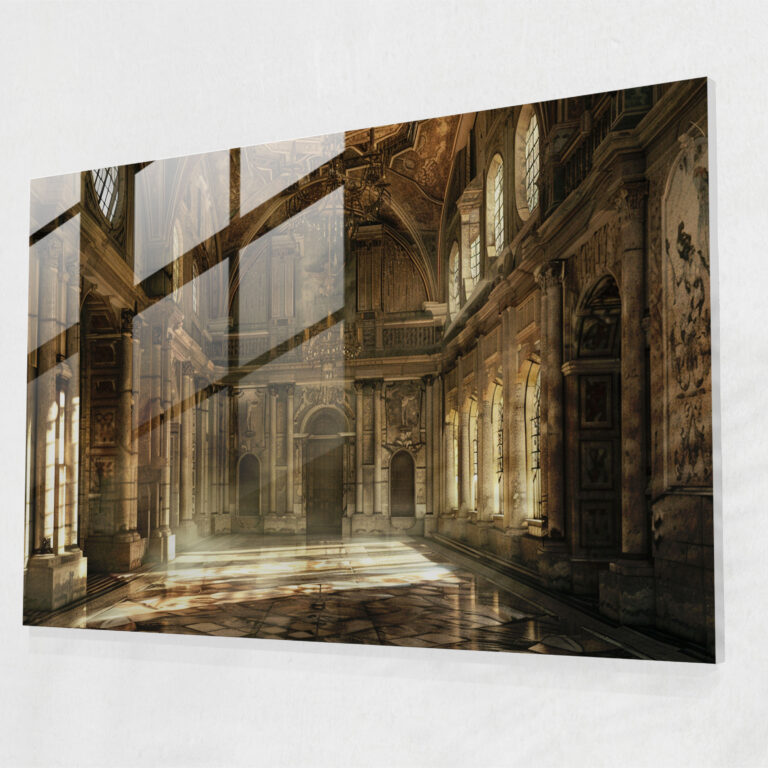 Majestic Leonardo Da Vinci Glass Wall Art - Leonardo Da Vinci, Glass Wall Art, Modern Art, Glass Art