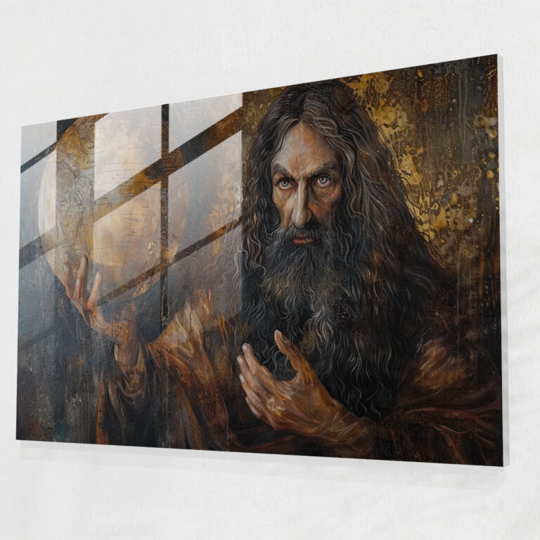 Leonardo Da Vinci Glass Art - Leonardo Da Vinci, Glass Print, Leonardo Da Vinci, Wall Decoration