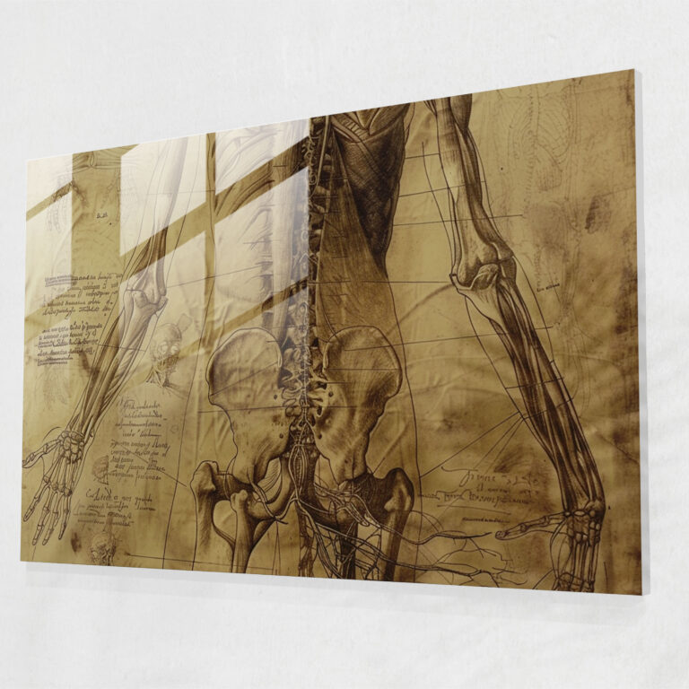 Leonardo Da Vinci Glass Wall Art - Leonardo Da Vinci, Glass Art, Leonardo Da Vinci, Wall Decoration