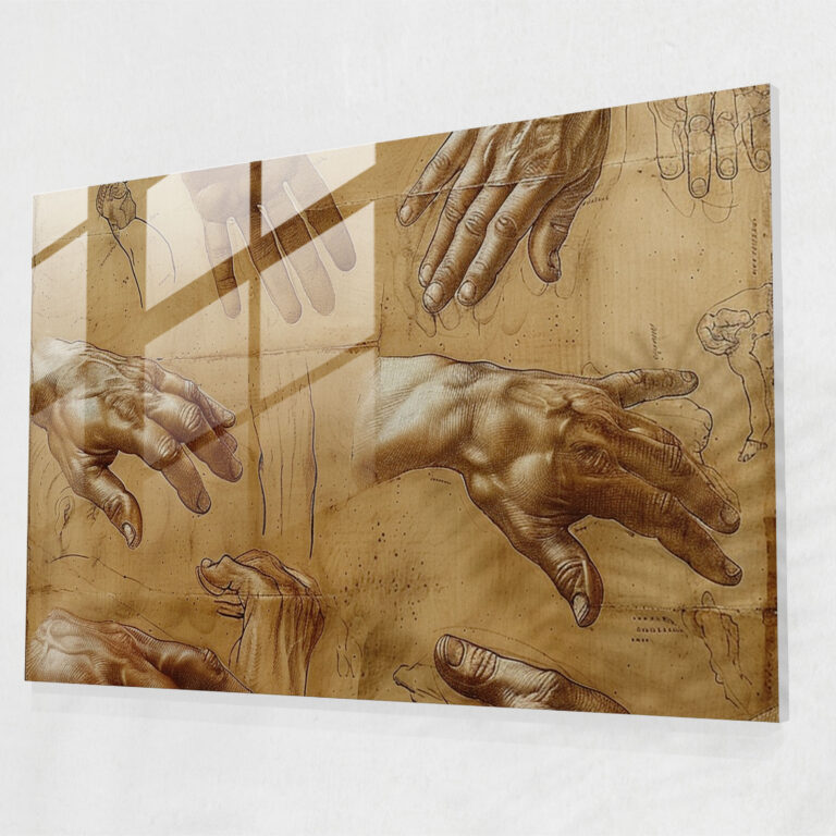 Leonardo Da Vinci Glass Art - Leonardo Da Vinci, Home Decoration, Modern Art, Leonardo Da Vinci