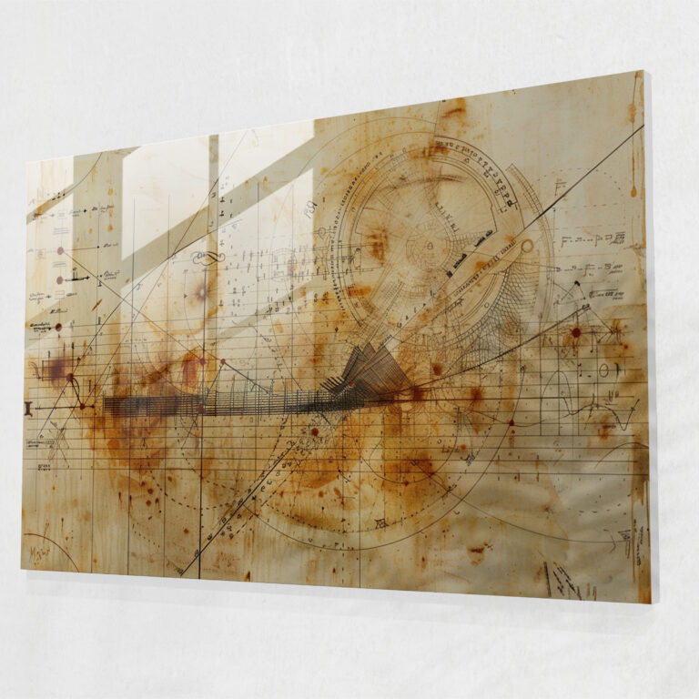 Leonardo Da Vinci Glass Wall Art - Abstract Artistic Techniques - Leonardo Da Vinci, Glass Art, Glass Wall Art, Glass Print