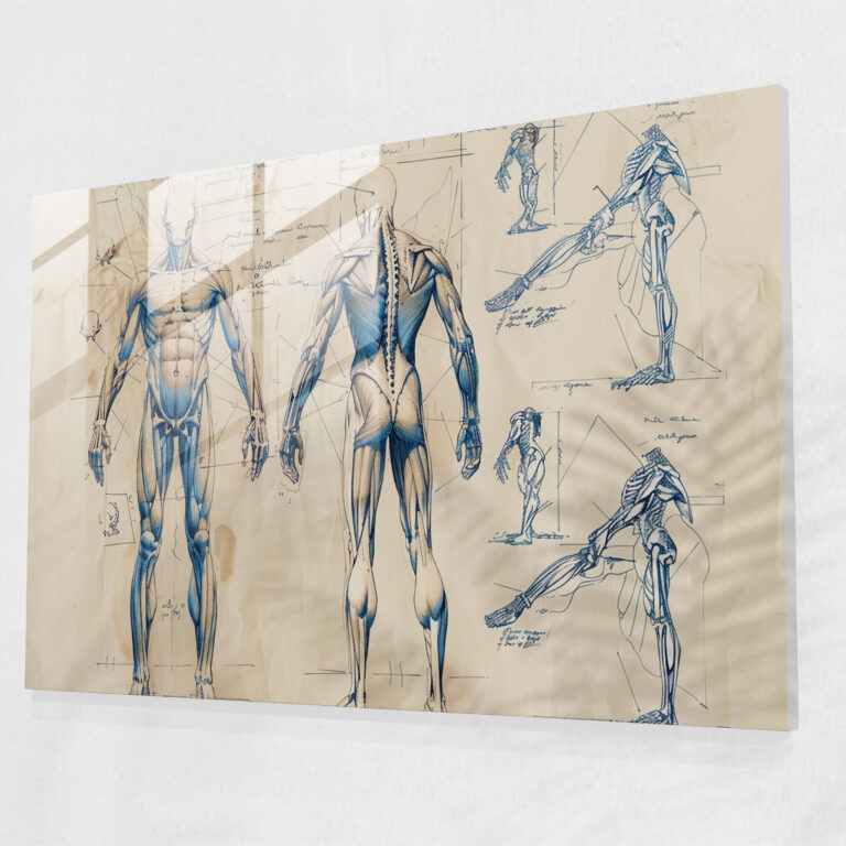 Leonardo Da Vinci Glass Wall Art - Leonardo Da Vinci, Glass Wall Art, Modern Art, Wall Decoration
