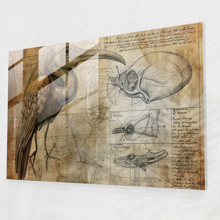 Leonardo Da Vinci Home Decoration - Leonardo Da Vinci, Glass Art, Modern Art, Wall Decoration