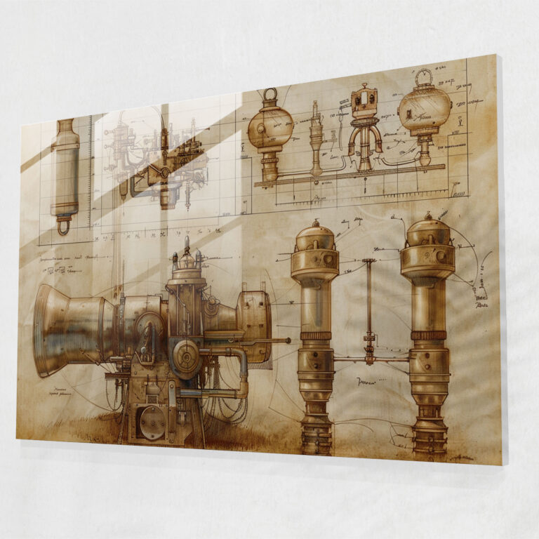 Leonardo Da Vinci Home Decoration - Leonardo Da Vinci, Glass Art, Modern Art, Glass Print