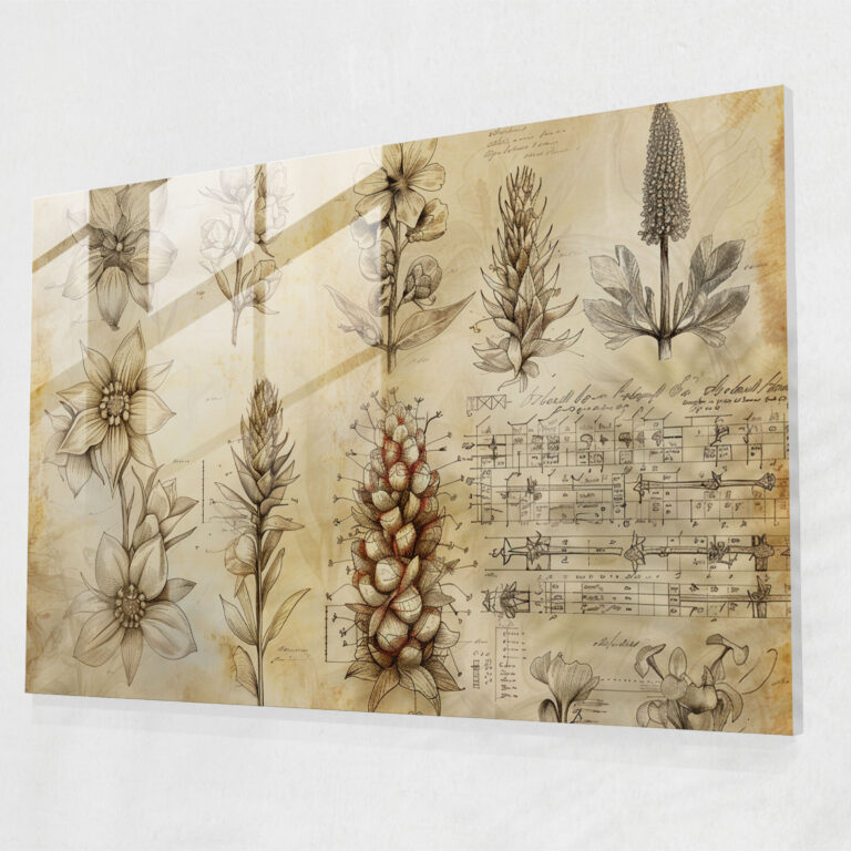 Leonardo Da Vinci Glass Print - Leonardo Da Vinci, Wall Decoration, Modern Art, Home Decoration