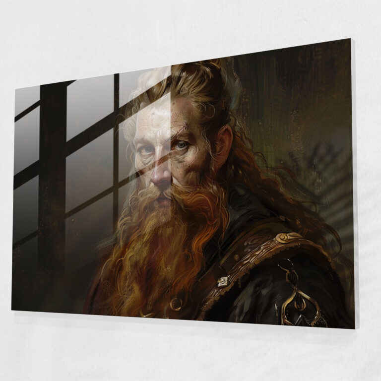 Leonardo Da Vinci Glass Print: Renaissance Portraits - Leonardo Da Vinci, Leonardo Da Vinci, Wall Decoration, Glass Print