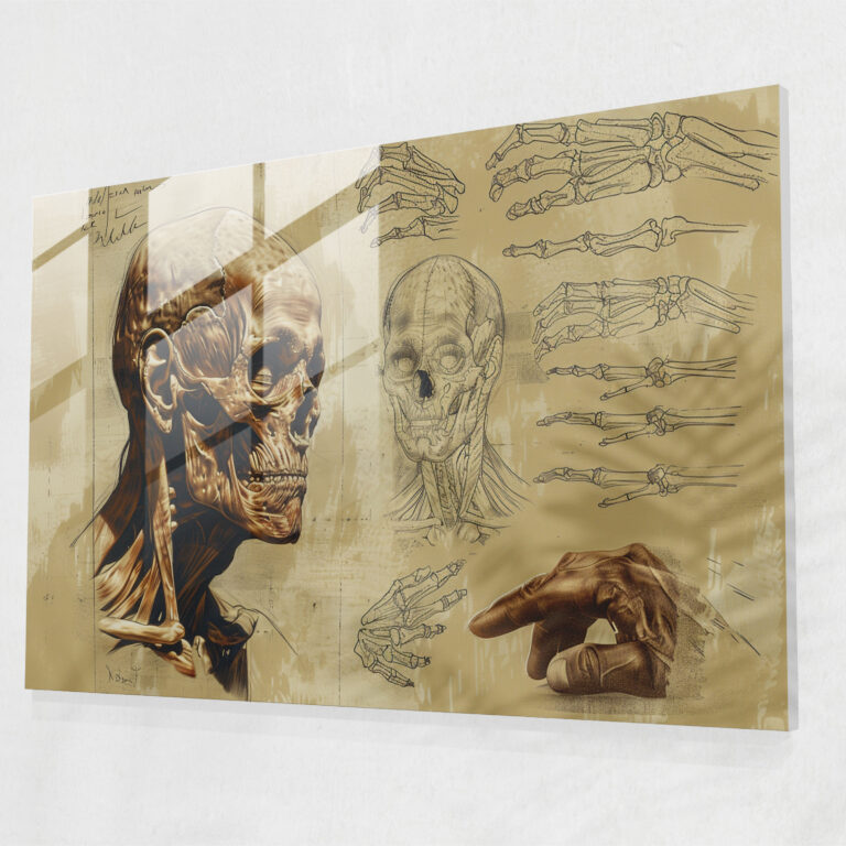 Leonardo Da Vinci Wall Decoration: Anatomy Studies - Leonardo Da Vinci, Leonardo Da Vinci, Wall Decoration