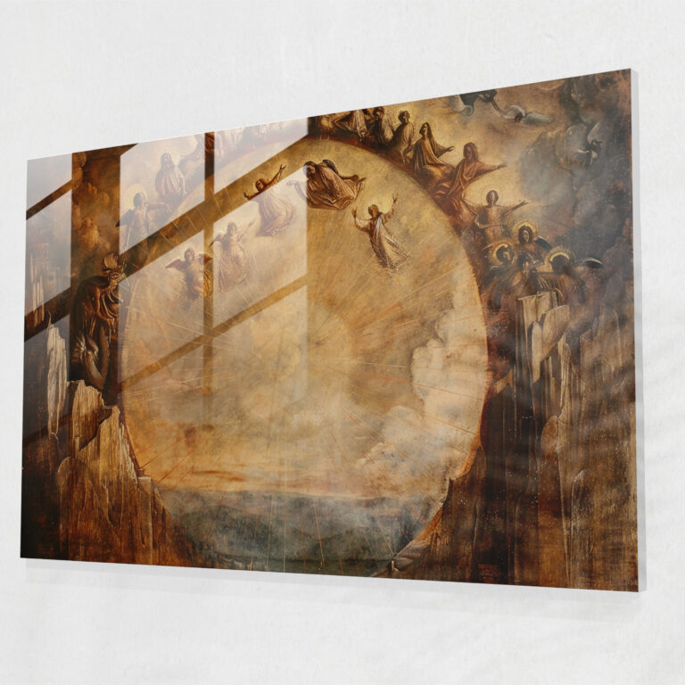 Leonardo Da Vinci Glass Art - Leonardo Da Vinci, Glass Art, Modern Art, Wall Decoration