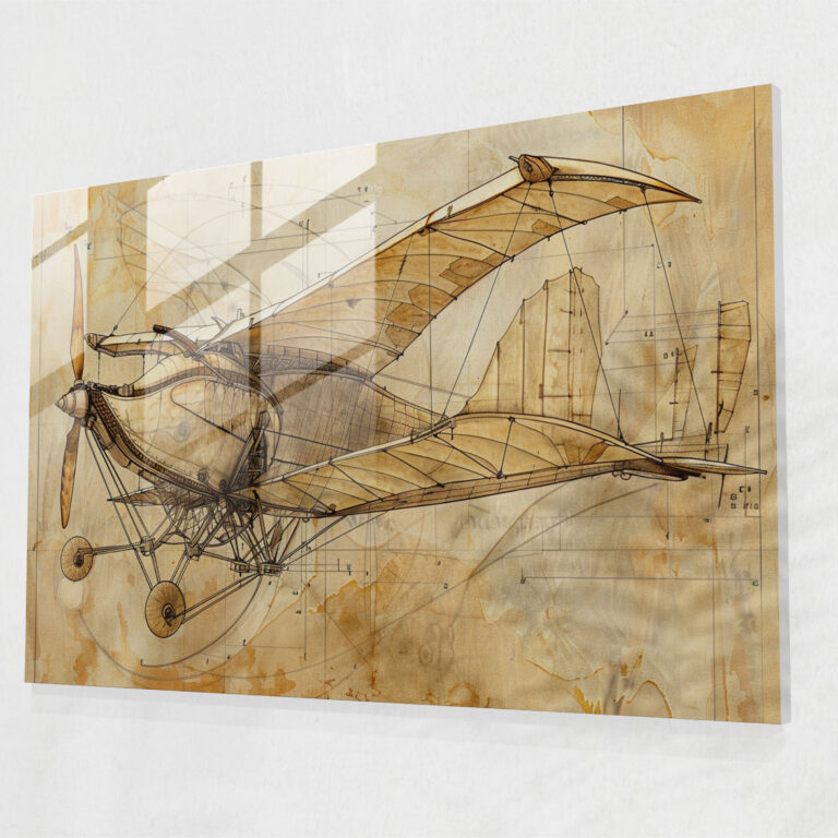 Leonardo Da Vinci Modern Art - Leonardo Da Vinci, Glass Wall Art, Leonardo Da Vinci, Modern Art