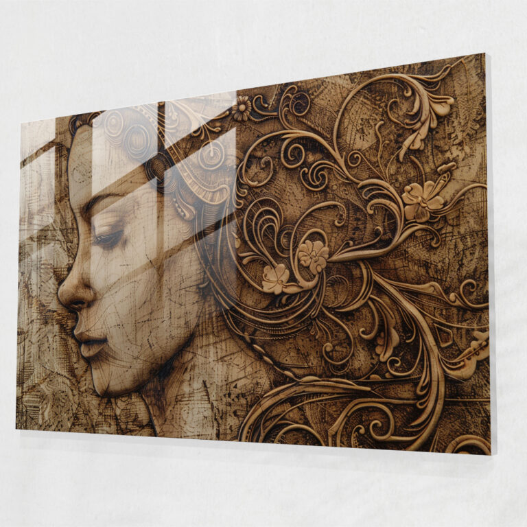 Leonardo Da Vinci Glass Wall Art - Leonardo Da Vinci, Wall Decoration, Leonardo Da Vinci, Glass Art