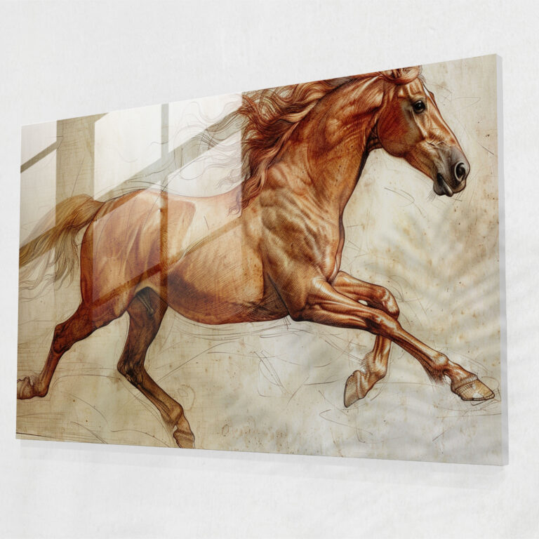 Leonardo Da Vinci Modern Art - Leonardo Da Vinci, Wall Decoration, Glass Art, Leonardo Da Vinci