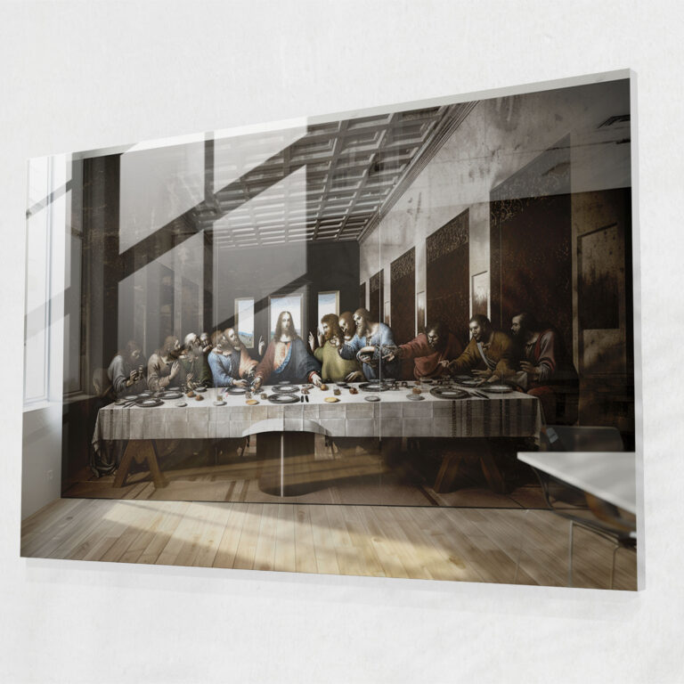 Leonardo Da Vinci Glass Print - Last Supper - Leonardo Da Vinci, Modern Art, Wall Decoration, Glass Wall Art