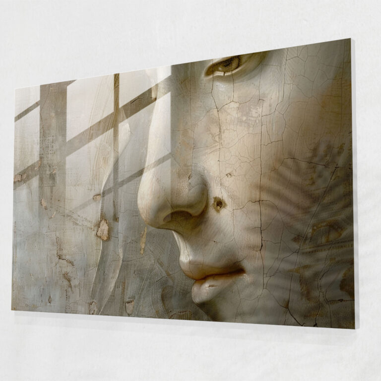 Leonardo Da Vinci Home Decoration Smiling Portrait - Leonardo Da Vinci, Glass Print, Modern Art, Leonardo Da Vinci