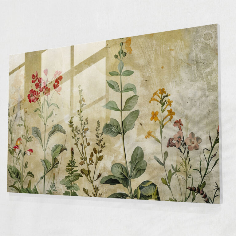 Leonardo Da Vinci Wall Decoration - Botanical Illustration Glass Print - Leonardo Da Vinci, Glass Print, Wall Decoration, Renaissance Art