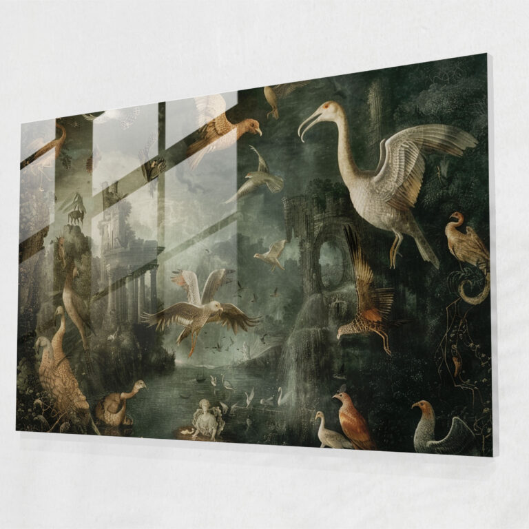 Leonardo Da Vinci Glass Print - Mythological Scene - Leonardo Da Vinci, Glass Wall Art, Renaissance Art, Leonardo Da Vinci
