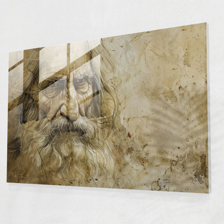 Leonardo Da Vinci Wall Decoration - Portraits Collection - Leonardo Da Vinci, Glass Print, Wall Decoration, Modern Art