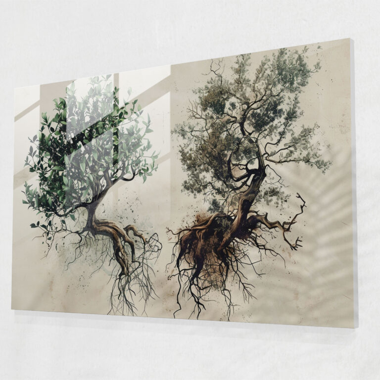 Leonardo Da Vinci Glass Art - Botanical Studies - Leonardo Da Vinci, Home Decoration, Leonardo Da Vinci, Glass Print