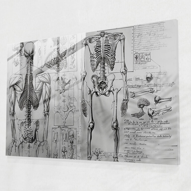 Leonardo Da Vinci Modern Art - Leonardo Da Vinci, Home Decoration, Glass Print, Glass Art