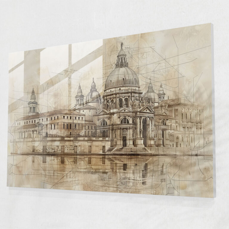 Leonardo Da Vinci Glass Wall Art - Leonardo Da Vinci, Glass Print, Wall Decoration, Modern Art
