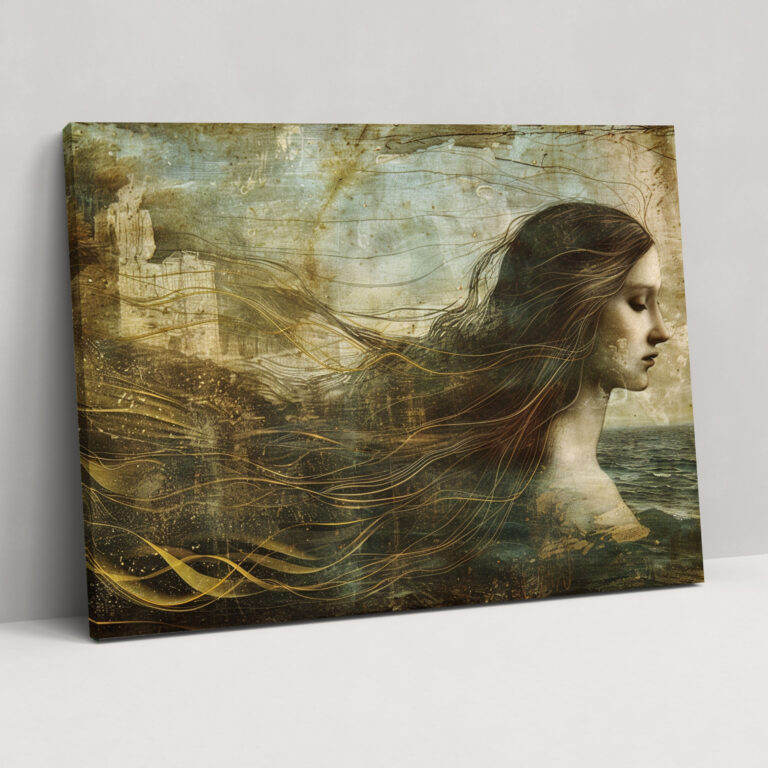 Leonardo Da Vinci Style Canvas Print - Leonardo Da Vinci, Wall Art, Canvas Wall Art, Canvas