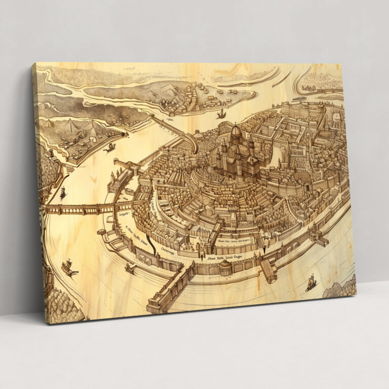 Leonardo Da Vinci Style Wall Decoration - Leonardo Da Vinci, Leonardo Da Vinci Style, Canvas, Home Decoration