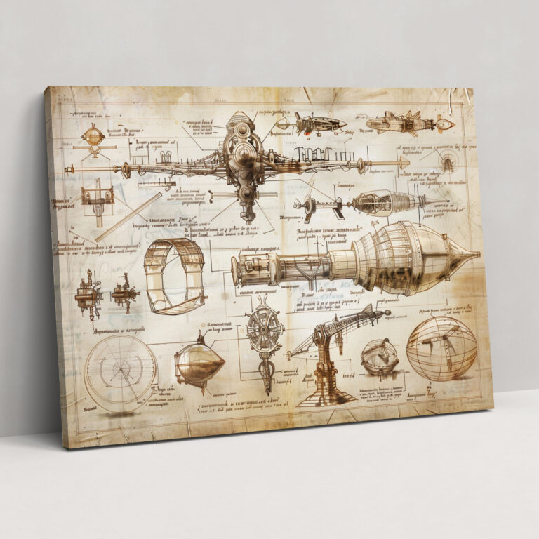 Leonardo Da Vinci Style Canvas Print - Leonardo Da Vinci, Canvas Print, Leonardo Da Vinci Style, Wall Decoration