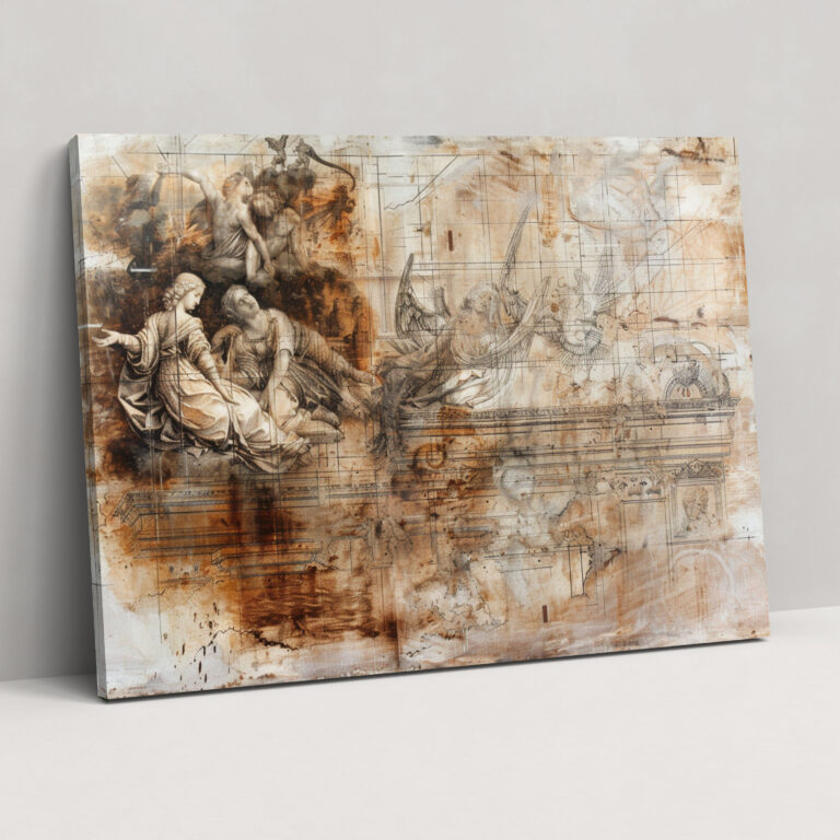 Leonardo Da Vinci Style Wall Art - Leonardo Da Vinci, Canvas Wall Art, Canvas, Wall Art