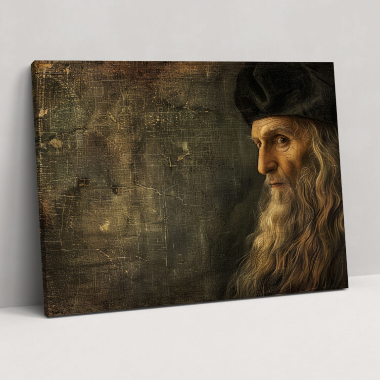 Leonardo Da Vinci Canvas Print - Self-Portrait Wall Art - Leonardo Da Vinci, Canvas, Canvas Print, Wall Art