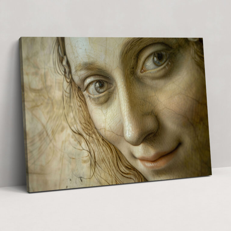 Enigmatic Smile Wall Art - Leonardo Da Vinci, Canvas, Wall Decoration, Wall Art