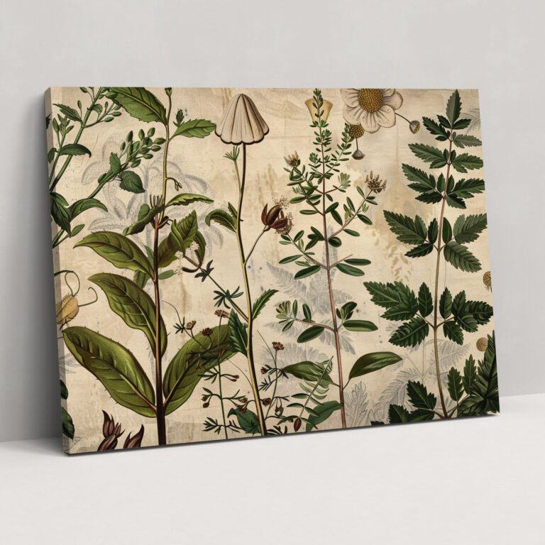 Botanical Study Canvas Print - Leonardo Da Vinci, Leonardo Da Vinci, Home Decoration, Wall Decoration