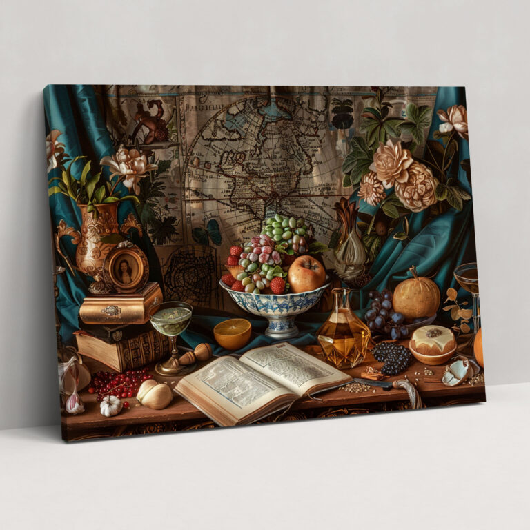 Intricate Still Life Leonardo Da Vinci Wall Art - Leonardo Da Vinci, Still Life, Home Decoration, Wall Art