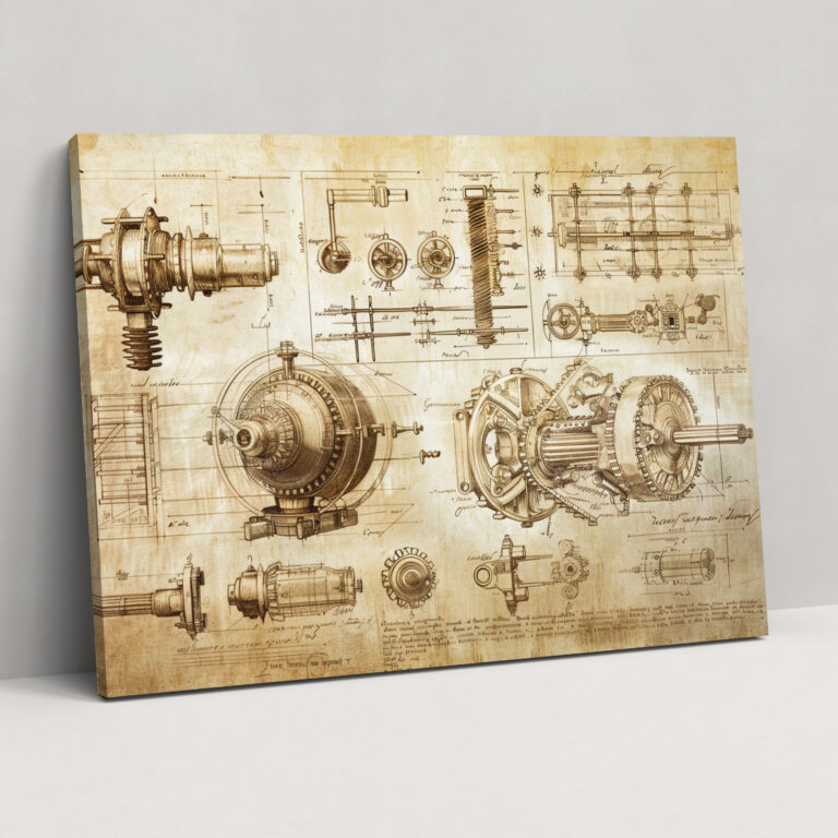 Leonardo Da Vinci Wall Art - Leonardo Da Vinci, Leonardo Da Vinci, Wall Decoration, Canvas Print