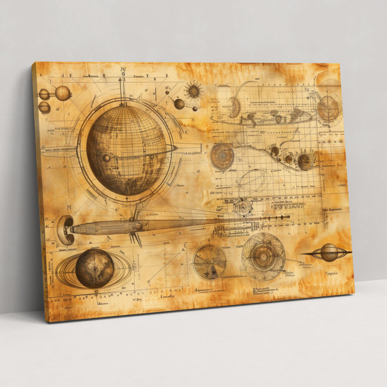 Leonardo Da Vinci Wall Art - Leonardo Da Vinci, Canvas, Wall Decoration, Canvas Wall Art