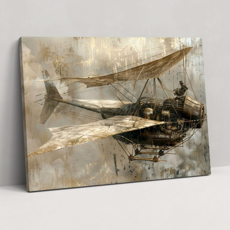 Leonardo Da Vinci Flying Machine Canvas Print - Leonardo Da Vinci, Canvas Wall Art, Canvas, Leonardo Da Vinci