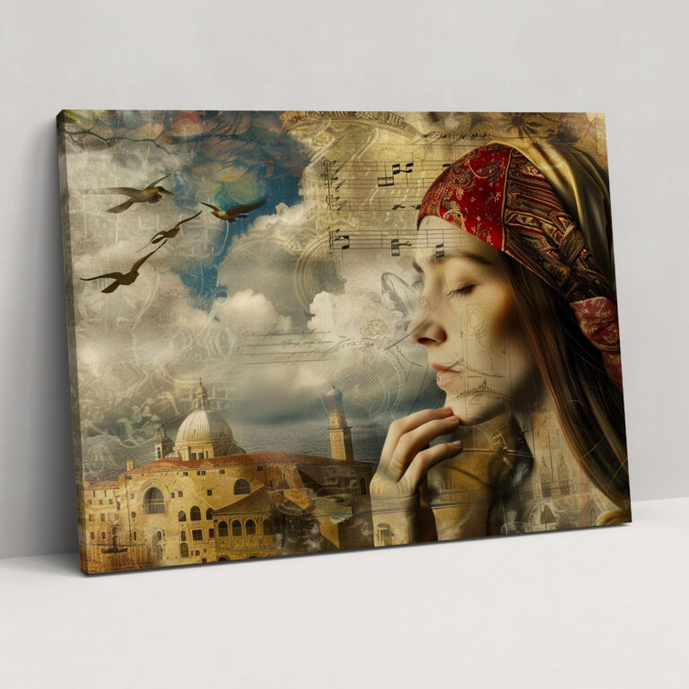 Surreal Symbols Wall Art - Leonardo Da Vinci, Wall Decoration, Canvas Wall Art, Leonardo Da Vinci